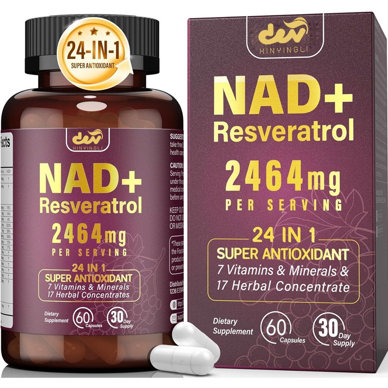 Liposomal NAD+ Supplement with Resveratrol